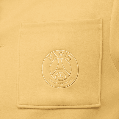 Chamarra tipo camisa de fútbol Nike para hombre Paris Saint-Germain Tech Fleece Reimagined