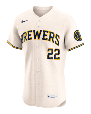 Мужские джерси Christian Yelich Milwaukee Brewers Nike Dri-FIT ADV MLB Elite Jersey