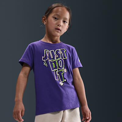 Playera Charm "Just Do It" Nike para niños talla pequeña