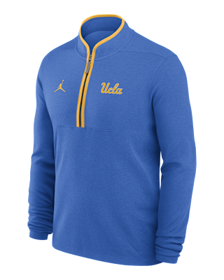 Мужские  UCLA Victory Jordan Brand Dri-FIT College 1/2-Zip Long-Sleeve Top