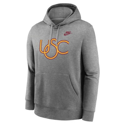 Sudadera con gorro sin cierre universitaria Nike para hombre USC Trojans Legacy Club Primary Logo