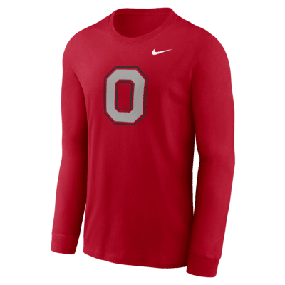 Playera de manga larga universitaria Nike Ohio State Buckeyes Alternate Logo