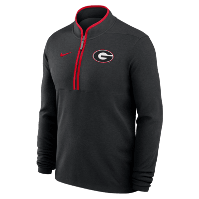 Georgia Bulldogs Victory Men's Nike Dri-FIT College 1/2-Zip Long-Sleeve Top