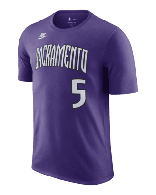 Мужская футболка De'Aaron Fox Sacramento Kings Essential Hardwood Classics Nike NBA