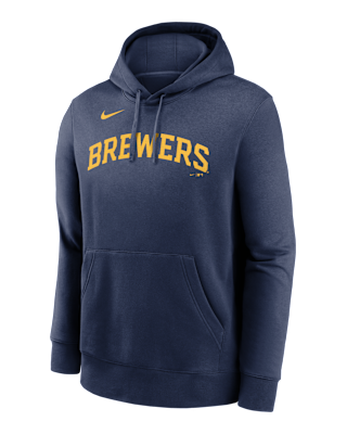 Мужское худи Christian Yelich Milwaukee Brewers Club Nike MLB Pullover Hoodie