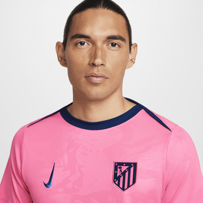 3e haut de foot d'avant-match Nike Dri-FIT Atlético Madrid Academy Pro pour homme