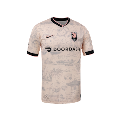 Jersey Nike Dri-FIT de la NWSL tipo réplica para hombre Christen Press Angel City FC visitante 2025 Stadium