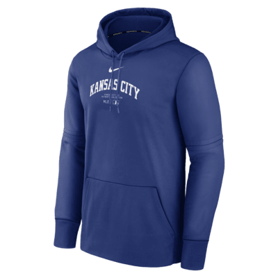 Kansas City Royals Authentic Collection Practice Men's Nike Therma MLB Pullover Hoodie