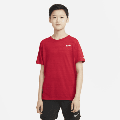 Guiño Favor Chicle Nike Dri-FIT Miler Camiseta de entrenamiento - Niño. Nike ES