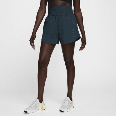 Nike One Dri-FIT damesshorts met ultrahoge taille en binnenbroekje (8 cm)