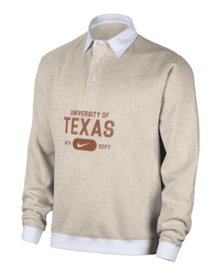 Мужские  Texas Club Fleece Nike College Long-Sleeve Polo