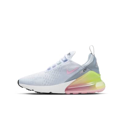 nike black & white air max 270 trainers youth