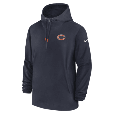Chicago Bears Sideline Men’s Nike NFL 1/2-Zip Hooded Jacket. Nike.com
