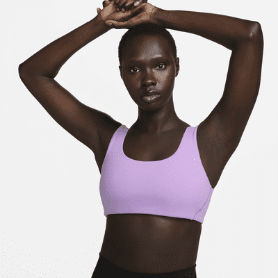 Brassière de sport à maintien léger avec doublure légère et encolure en U Nike Alate All U pour femme