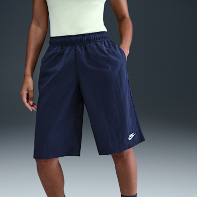 Damskie luźne spodenki do kolan ze średnim stanem Nike Sportswear