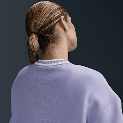 Sudadera de cuello redondo con gráfico oversized para mujer Nike Sportswear Phoenix Fleece