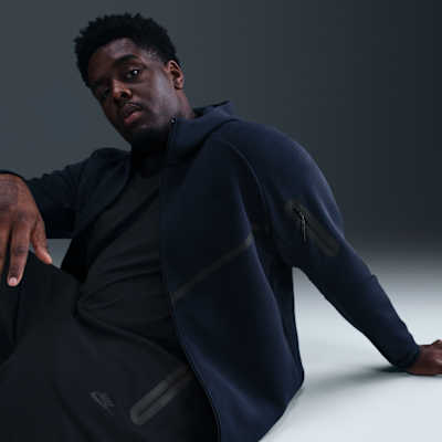 Nike Tech Windrunner-Jacke aus Fleece mit durchgehendem Reißverschluss (Herren)