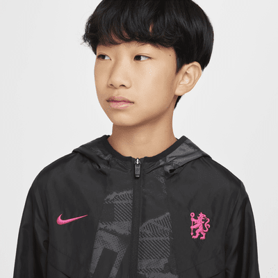 Chelsea FC Amplify Windrunner Third Big Kids' (Boys') Nike Soccer Anorak