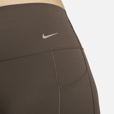 Leggings a todo o comprimento de cintura subida e suporte médio com bolsos Nike Universa para mulher