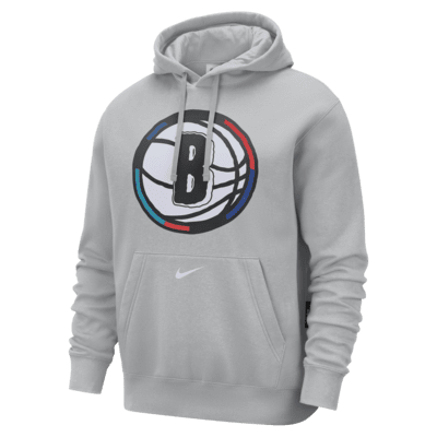 Brooklyn Nets Club City Edition Men's Nike NBA Fleece Pullover Hoodie