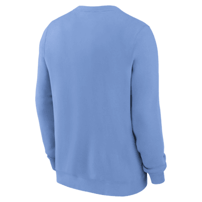 Sudadera de cuello redondo sin cierre universitaria Nike para hombre North Carolina Tar Heels Legacy Classic Arch Over Logo