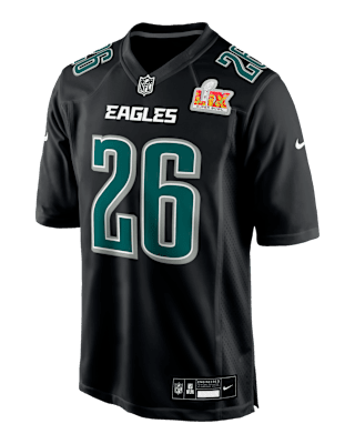 Мужские джерси Saquon Barkley Philadelphia Eagles Super Bowl LIX Nike NFL Game Fashion Jersey