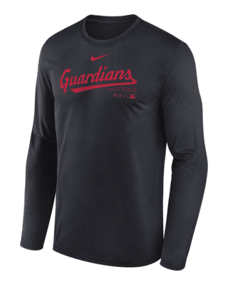 Мужская футболка Cleveland Guardians Authentic Collection Practice Nike Dri-FIT MLB Long-Sleeve