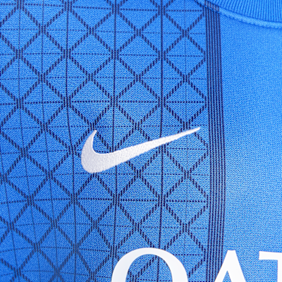 Przedmeczowa koszulka piłkarska z krótkim rękawem dla małych dzieci Jordan Dri-FIT Paris Saint-Germain Academy Pro (wersja domowa)