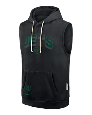Мужское худи New York Jets Sideline Nike Dri-FIT NFL Sleeveless Pullover Hoodie