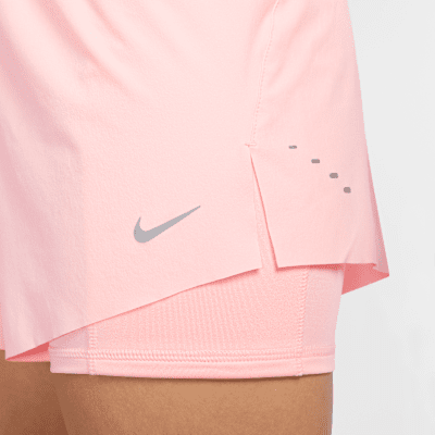Nike Swift 女款 Dri-FIT 中腰二合一跑步短褲
