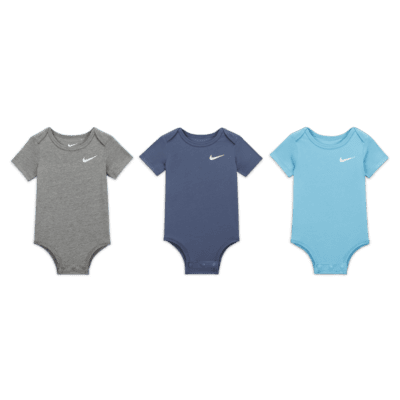 Nike Baby (3–6M) Swoosh Bodysuit (3-Pack)