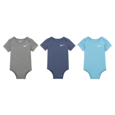 Nike Baby (3–6M) Swoosh Bodysuit (3-Pack). Nike DK