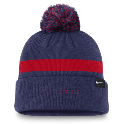 Chicago Cubs Hometown Peak Men's Nike MLB Cuffed Pom Beanie