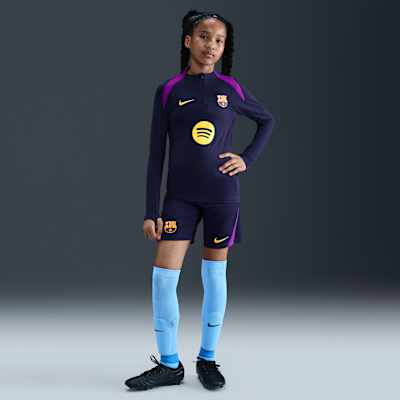 Treningowa koszulka piłkarska dla dużych dzieci Nike Dri-FIT FC Barcelona Strike