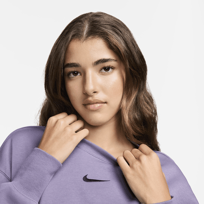 Sweat oversize à col ras-du-cou Nike Sportswear Phoenix Fleece pour Femme