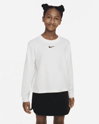 Подростковая футболка Nike Sportswear Essential Big Kids' (Girls') Long-Sleeve