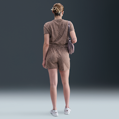 Playera de manga corta de French Terry estampada para mujer Nike Sportswear Chill Terry