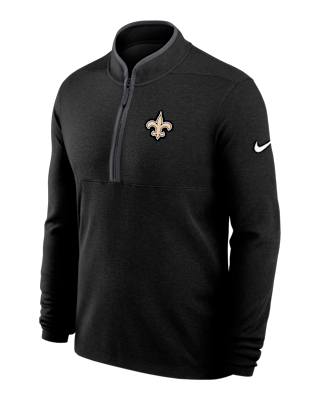 Мужские  New Orleans Saints Logo Victory Nike Dri-FIT NFL 1/2-Zip Long-Sleeve Top