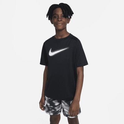 Nike Multi Dri-FIT Trainingsoberteil mit Grafik für ältere Kinder (Jungen)