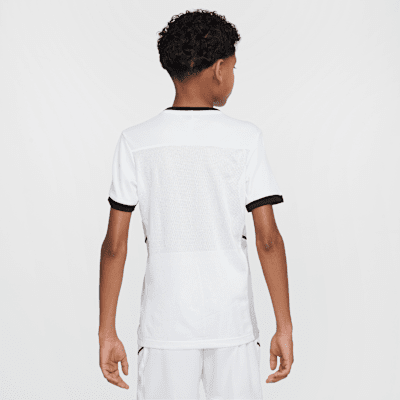 Playera de fútbol de manga corta Dri-FIT para niños talla grande Nike Academy