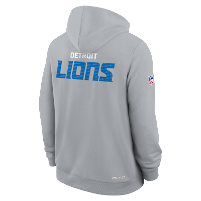 Sudadera con gorro sin cierre Nike Dri-FIT de la NFL para hombre Detroit Lions Initial Home Sideline