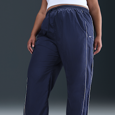 Nike Windrunner Women's High-Waisted Woven Open-Hem Pants (Plus Size)