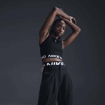 Kort Nike Pro Dri-FIT-tanktop til kvinder