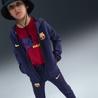 FC Barcelona Tech Pantalón de tejido Fleece de fútbol Nike - Niño