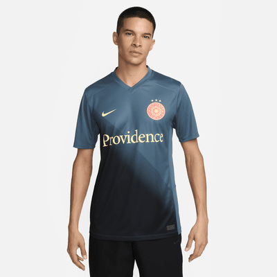 Jersey Nike Dri-FIT de la NWSL replica del Portland Thorns FC visitante 2024 Stadium para hombre