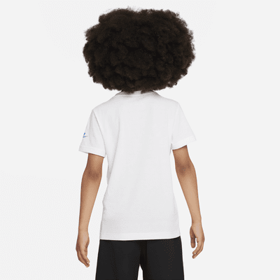 Playera estampada para niño talla pequeña Nike