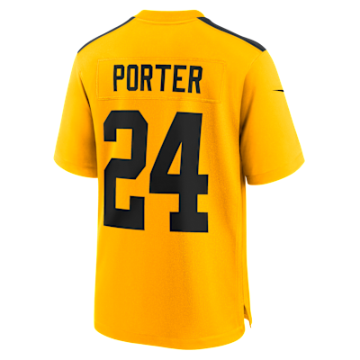 Jersey Nike de la NFL Game para hombre Joey Porter Jr. Pittsburgh Steelers