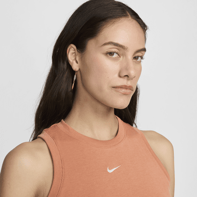 Débardeur court ajusté côtelé Nike Sportswear Chill Knit pour femme