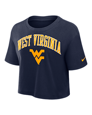 Женская футболка West Virginia Athletic Prep Arch Nike Dri-FIT College Cropped