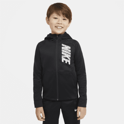 Nike Therma Big Kids' (Boys') Full-Zip Graphic Training Hoodie